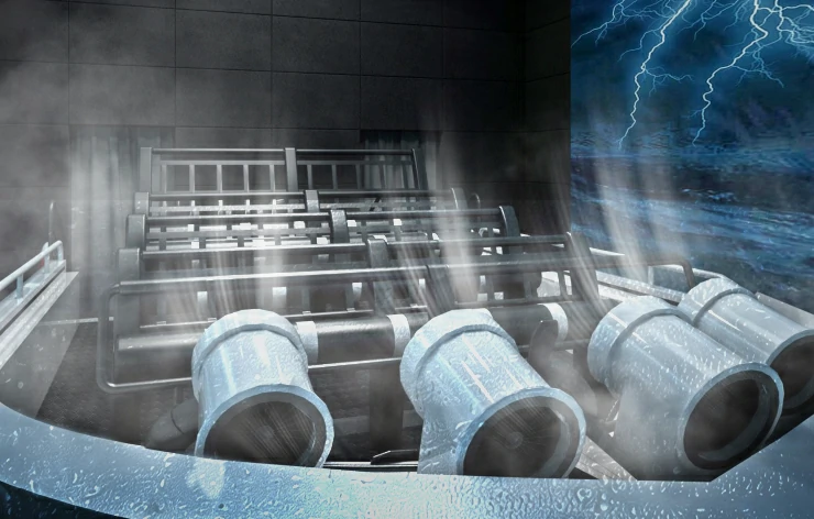 Water mist effect