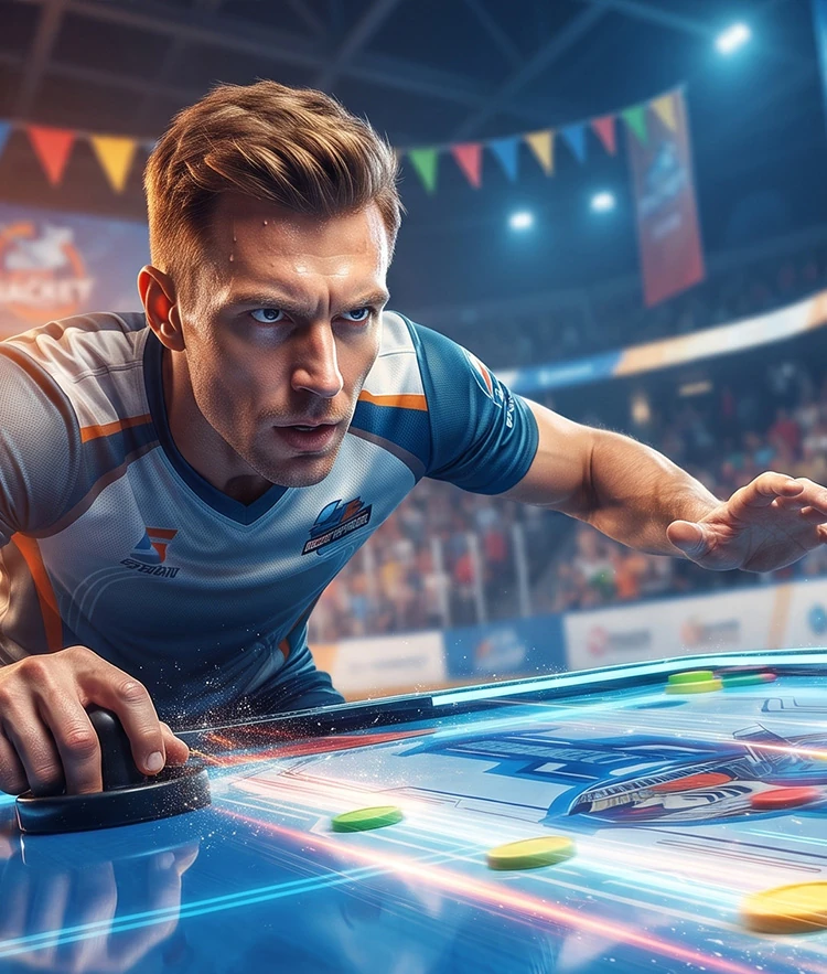 Traffic Booster for Venues – Mecha Hockey Arcade Game