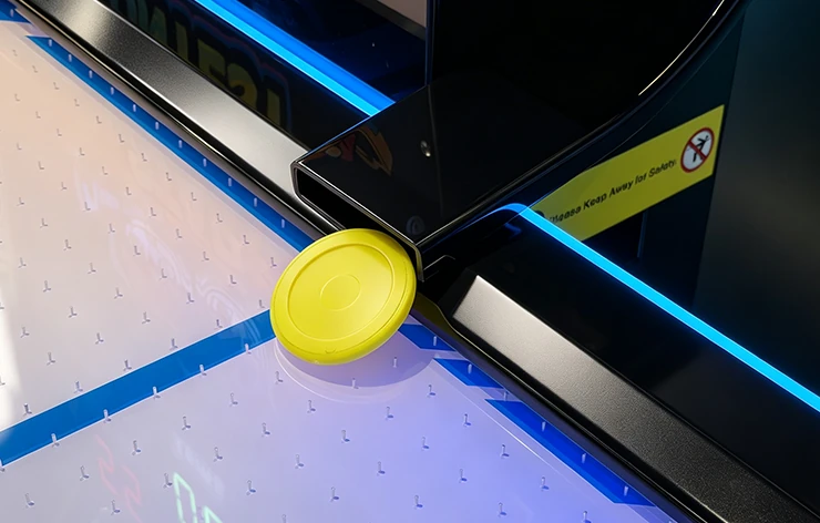 Self-developed puck delivery system